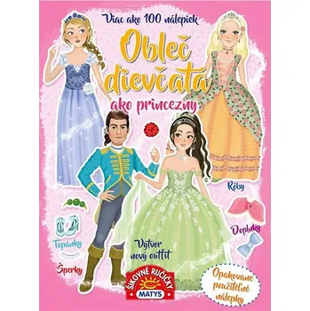 omalovánky Obleč dievčatá ako princezny Kniha