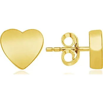 Náušnice Brilio Silver Pozlacené minimalistické náušnice srdíčka LME0818Y (Ag925/1000, 1,7 g)