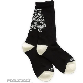 Pánské ponožky Ponožky Leatt Promo Socks Skull Black L-XL