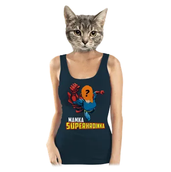 Bastard Mamka superhrdinka dámské tílko klasické Navy