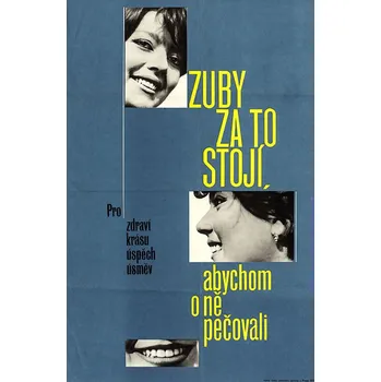 Plechová cedule Plechová retro cedule - Zuby za to stojí Provedení: Dibond: 40 x 28,5 cm