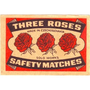 Plechová cedule Plechová retro cedule - Three Roses Provedení: Dibond: 20 x 15 cm