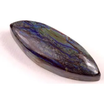 Korálek Kabošon Azurite Line č.4753 (32x12x8mm)