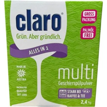 Podlahový mycí stroj Claro prášek do myčky Multifunkční 2,4kg 120 dávek