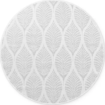 Koberec NORTHRUGS Kusový koberec Duet Liora White/Gray kruh - na ven i na doma Rozměry koberců: 160x160