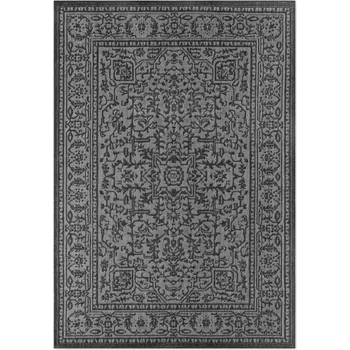 Koberec NORTHRUGS Kusový koberec Duet Kona Black/White - na ven i na doma Rozměry koberců: 120x170