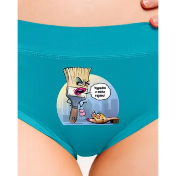 Souprava dámského spodního prádla Bastard V cizím rajónu dámské kalhotky Turquoise
