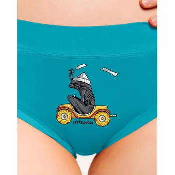 Souprava dámského spodního prádla Bastard Vetřelníček dámské kalhotky Turquoise