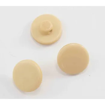 Knoflík Knoflík se spodním přišitím - béžový - průměr 1,25 cm