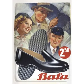 Plechová cedule Plechová retro cedule - Baťa I Provedení: Dibond: 30 x 20 cm