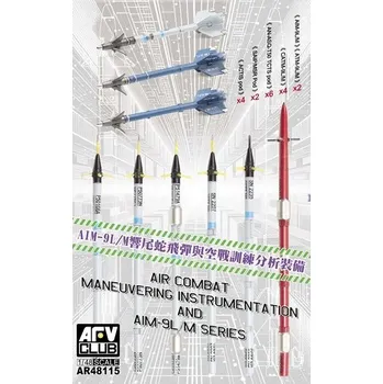 Plastikový model AFV Club 1/48 Air Combat Maneuvering Instrumentation and AIM-9L/M Missiles