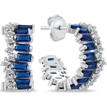 Náušnice Brilio Silver Stříbrné náušnice se zirkony EA1029WB (Ag925/1000, 3,81 g)