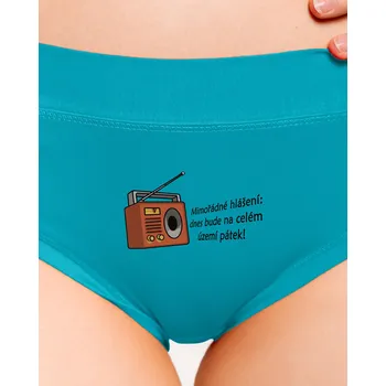 Souprava dámského spodního prádla Bastard Mimořádné hlášení dámské kalhotky Turquoise
