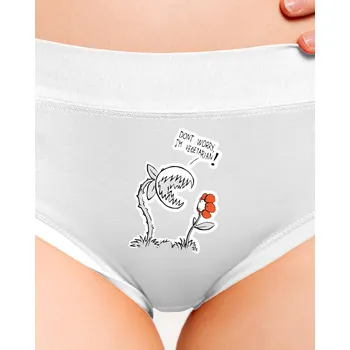 Souprava dámského spodního prádla Bastard Vegetarián dámské kalhotky White