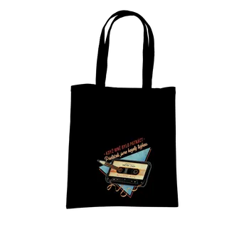 Nákupní taška Bastard B15: Kazeta a tužka taška Black