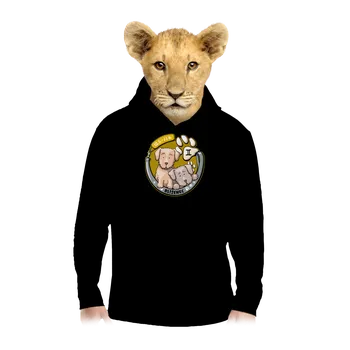 Chlapecká mikina Bastard Psí horoskop: Blíženci dětská mikina klokanka Black