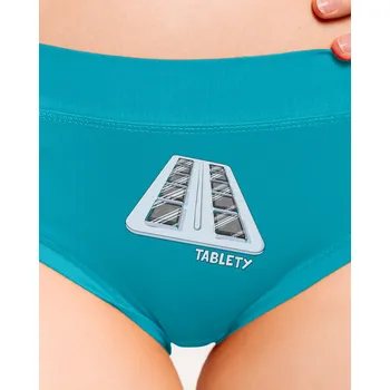 Souprava dámského spodního prádla Bastard Tablety dámské kalhotky Turquoise