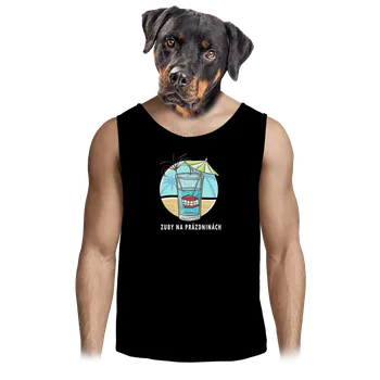 Pánské tílko Bastard Zuby na prázdninách pánské tílko Black