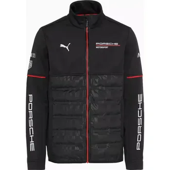 PORSCHE Men's Softshell Jacket Motorsport Replica pánská softshellová bunda (Pohodlná softshellová bunda pro muže inspirovaná týmovým oblečením Porsche Motorsport se stojáčkem a horizontálním prošíváním.)