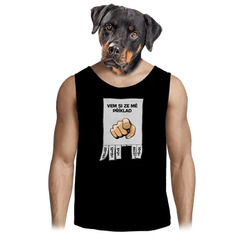 Pánské tílko Bastard Vem si ze mě příklad pánské tílko Black