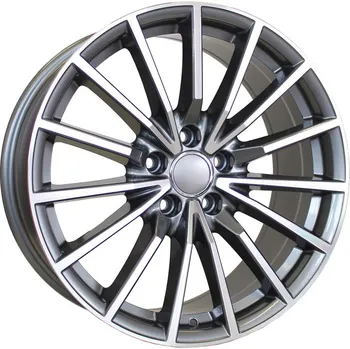 Alu kolo Alu kola Racing Line B5246, 19x8.5 5x112 ET32, šedivá + leštění vhodné pro Audi A5 8T, 8F (do 2016), Audi A5 F5 (2017-2024), Audi A7 (do 2018), Audi S5 F5 (2017-2024), Audi S7 (do 2018)