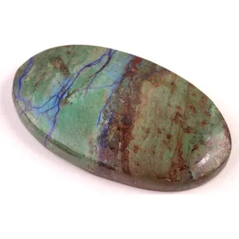 Korálek Kabošon Azurite Line č.4742 (40x23x6mm)