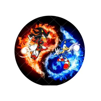 Jedlá dekorace na dort SONIC boj, VARIANTA Jedlý papír 1422