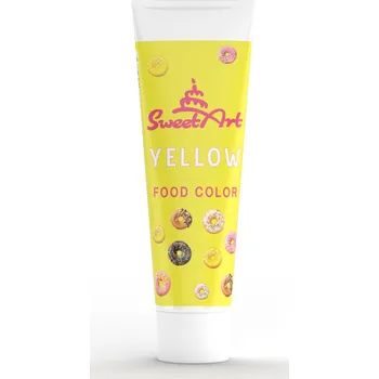Přisada na vaření a pečení 4-Mix Maďarsko SweetArt gelová barva tuba Yellow (30 g) ▹