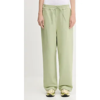 Tepláky Y-3 French Terry Wide Leg Pant dámské, zelená barva, JM7841, M, 70X
