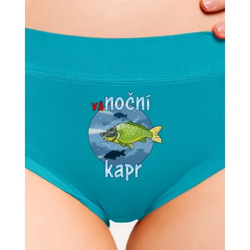 Souprava dámského spodního prádla Bastard Vánoční kapr dámské kalhotky Turquoise