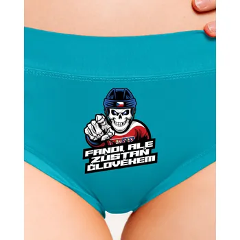 Souprava dámského spodního prádla Bastard Fandi, ale zůstaň člověkem dámské kalhotky Turquoise