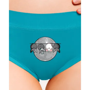 Souprava dámského spodního prádla Bastard Opilý netopýr dámské kalhotky Turquoise