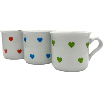 hrnek 465ml Bobby SRDÍČKO MIX porcelán