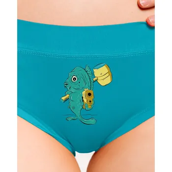 Souprava dámského spodního prádla Bastard Poslední štědrovečerní dámské kalhotky Turquoise