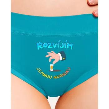 Souprava dámského spodního prádla Bastard Jemná notorika dámské kalhotky Turquoise