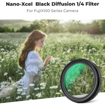 K&F CONCEPT Fujifilm Black Mist 1/4 filter, black, lens HD coating waterproof and scratch-resistant,