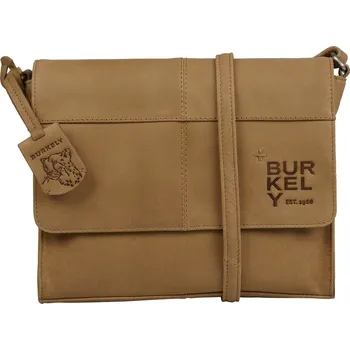 Kabelka Dámská crossbody kožená kabelka Burkely Samea - koňak