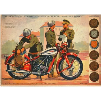 Plechová cedule Plechová retro cedule - Armádní spojovací služba Provedení: Dibond: 20 x 15 cm