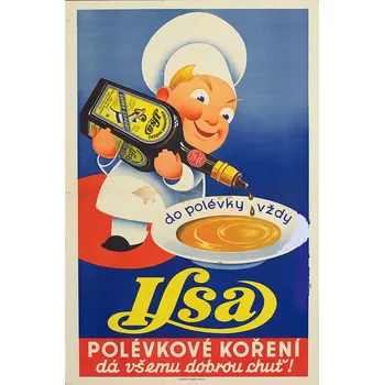 Plechová cedule Plechová retro cedule - Polévkové koření Ilsa Provedení: Dibond: 20 x 15 cm