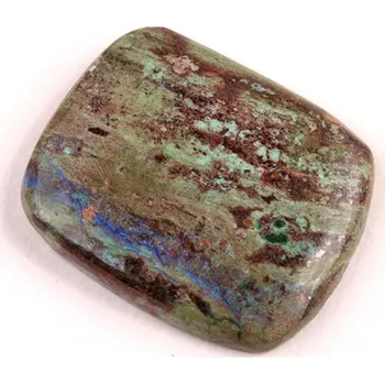 Korálek Kabošon Azurite Line č.4754 (25x20x4mm)