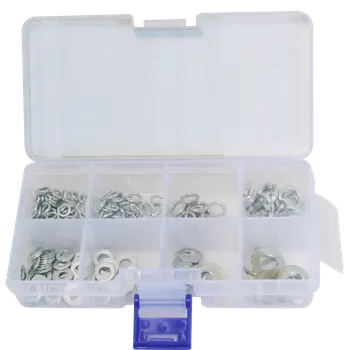 Autodíl Podložky ploché a pérové, 4, 5, 6, 8 mm, ocelové, 250 ks - ASTA