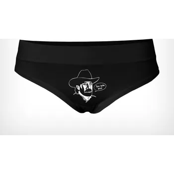 Souprava dámského spodního prádla Bastard Too late bro - kalhotky - černá