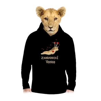 Chlapecká mikina Bastard Zahradnické voodoo dětská mikina klokanka Black