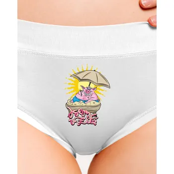 Souprava dámského spodního prádla Bastard Jsem v žitě dámské kalhotky White