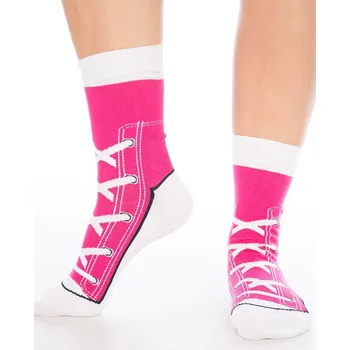 Pánské ponožky Bastard Hledám tu pravou růžové ponožky - růžová