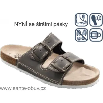 Dámská zdravotní obuv SANTÉ D/21N/90/BP ANTRACIT zdravotní pantofel vel.36-41, antracit - 41