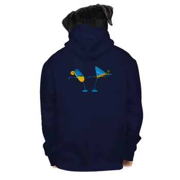 Pánská mikina Bastard Drinky pánská mikina na zip Navy