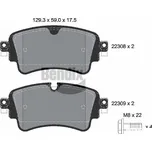 Sada brzdových destiček, kotoučová brzda BENDIX Braking BPD1217
