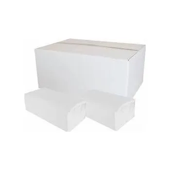 Papírový ručník Ručníky pap. Z-Z 2vrs. bílé 100% celuloza 25x21cm 20x150ks=3000ks
