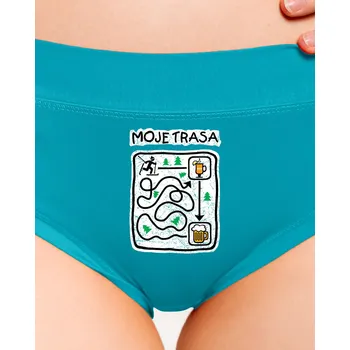Souprava dámského spodního prádla Bastard Moje běžecká trasa dámské kalhotky Turquoise